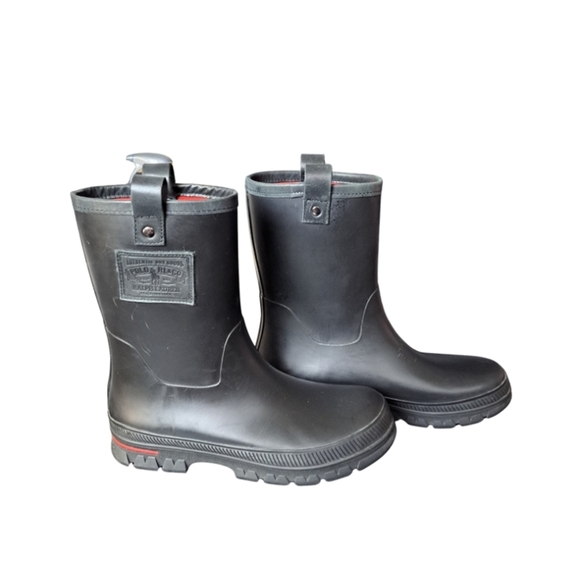 Polo Ralph Lauren Warrington Rain Boots Men's 11D - Black - Picture 11 of 15